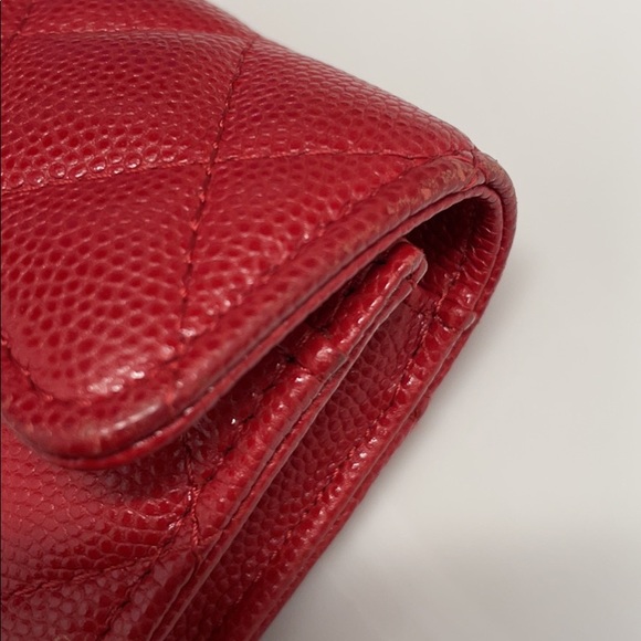 Chanel card case - red - mini wallet - Picture 8 of 9